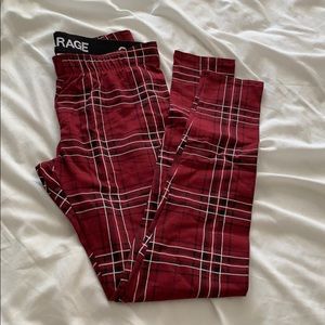 Red Plaid Leggings
